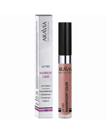 Aravia Professional Magnificent Color Lip Tint 07 - Тинт-блеск для губ, оттенок светло-коричневый 5.5 мл - hairs-russia.ru